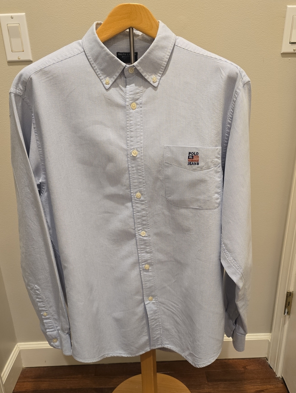 Polo by Ralph Lauren Light Blue Striped Button-Down Shirt